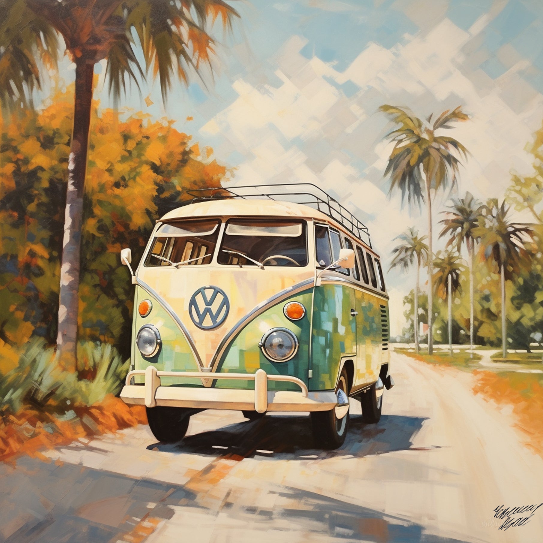 Green Volkswagen